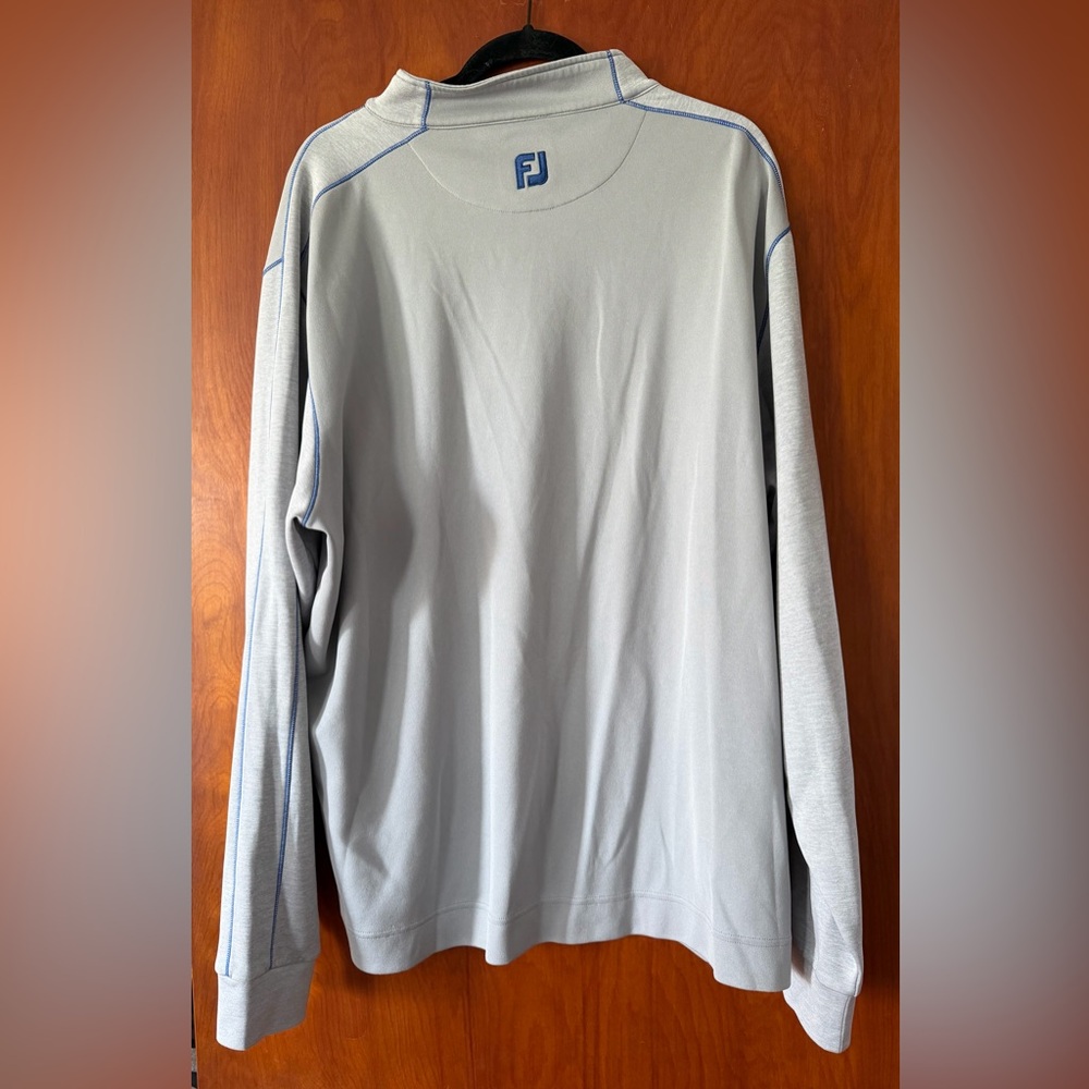 FootJoy Gray Pullover with Black Logo Patch - image 3